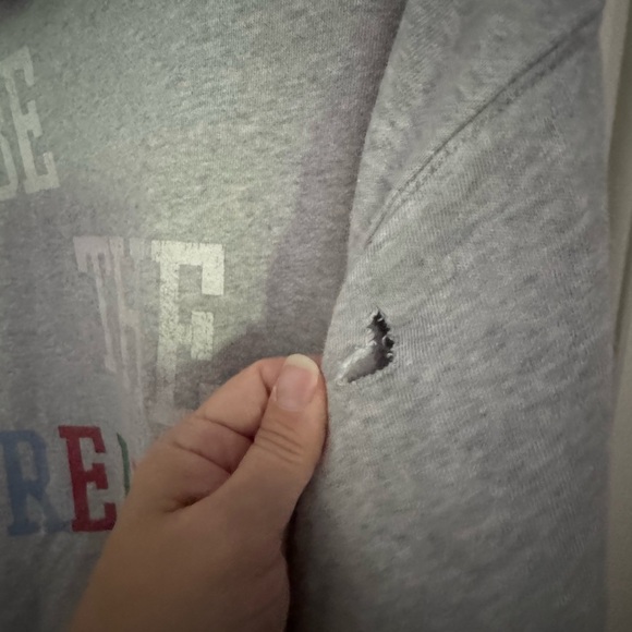 Aerie The Sweat Everyday Cozy Hoodie be the real you graphic sweatshirt size L - Picture 5 of 9